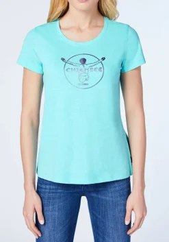 Chiemsee Taormina T-Shirt Women Damen-T-Shirt Blue Radiance