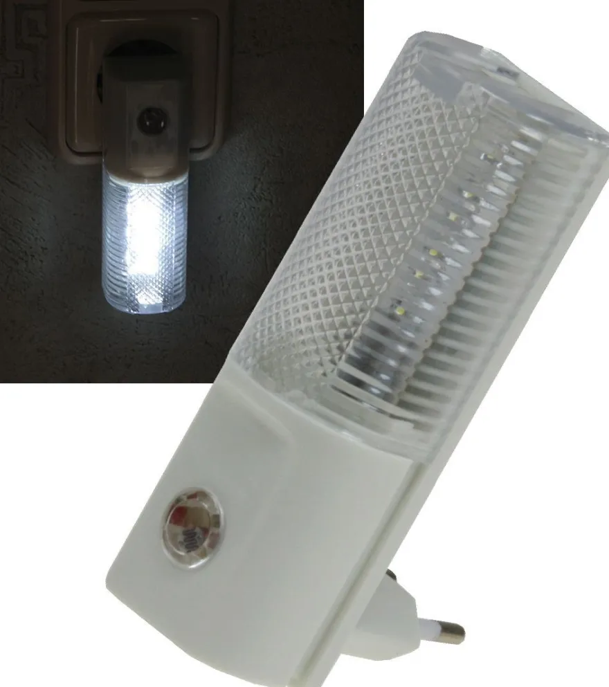 ChiliTec LED Nachtlicht mit Tag/Nacht-Sensor 230V, mit weißen LEDs, nur 1W