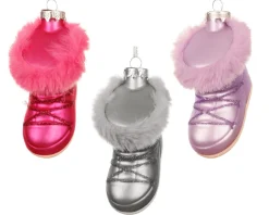 Christbaumschmuck Glas 8,5cm Winterstiefel Figur 1 Stück sortiert