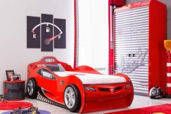 Cilek Coupe Autobett + Gästebett ROT