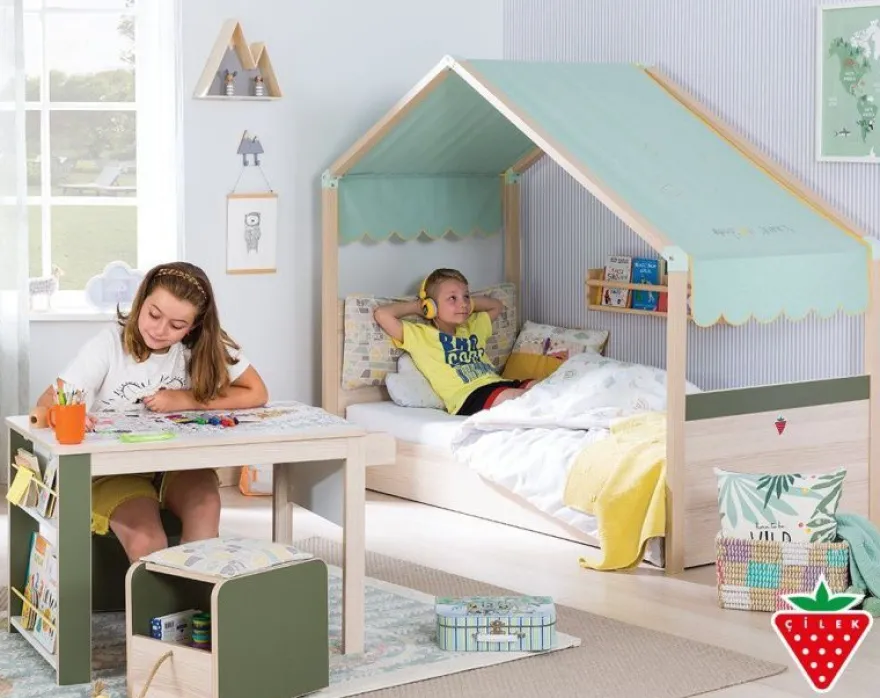 Cilek Kinderbett MONTE mit Markise, 80x180 cm