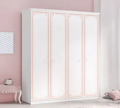 Cilek SELENA PINK Kleiderschrank, 4-trg.