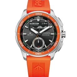 Citizen Promaster Eco-Drive Solar-Herrenuhr Wave Tracker Orange JV3000-13E
