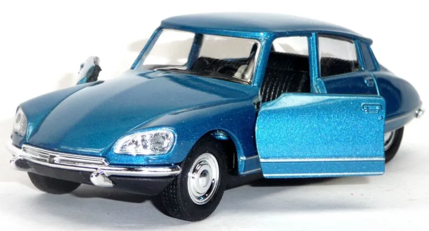 1973 Citroen DS 23 blau metallic Spritzguss Modellauto ca. 1:37 = 12cm