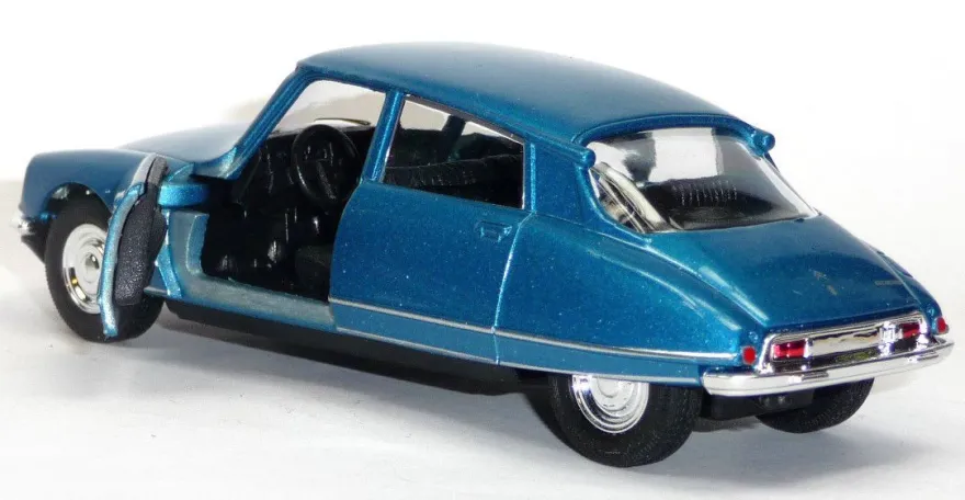 1973 Citroen DS 23 blau metallic Spritzguss Modellauto ca. 1:37 = 12cm