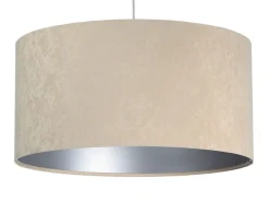 Classic Hängeleuchte Becher weiß 40cm Beige, Silber