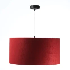 Classic Hängeleuchte Deckenbecher schwarz 30cm Burgunderrot, Gold