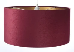 Classic Hängeleuchte Lila, Gold Becher weiß 60cm