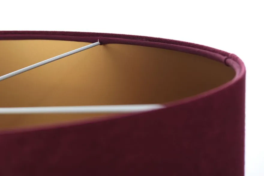 Classic Hängeleuchte Lila, Gold Becher weiß 60cm