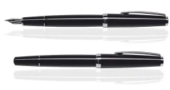 CLEO Classic Palladium Füllfederhalter, Schwarz