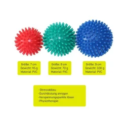 9cm Massageball Igelball + Faszienball Cork 6,5cm