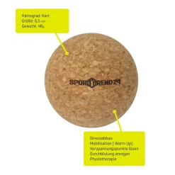 9cm Massageball Igelball + Faszienball Cork 6,5cm