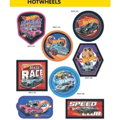 CMM Hot Wheels Applikation, Bügelbild, Patch, verschiedene Auto Motive