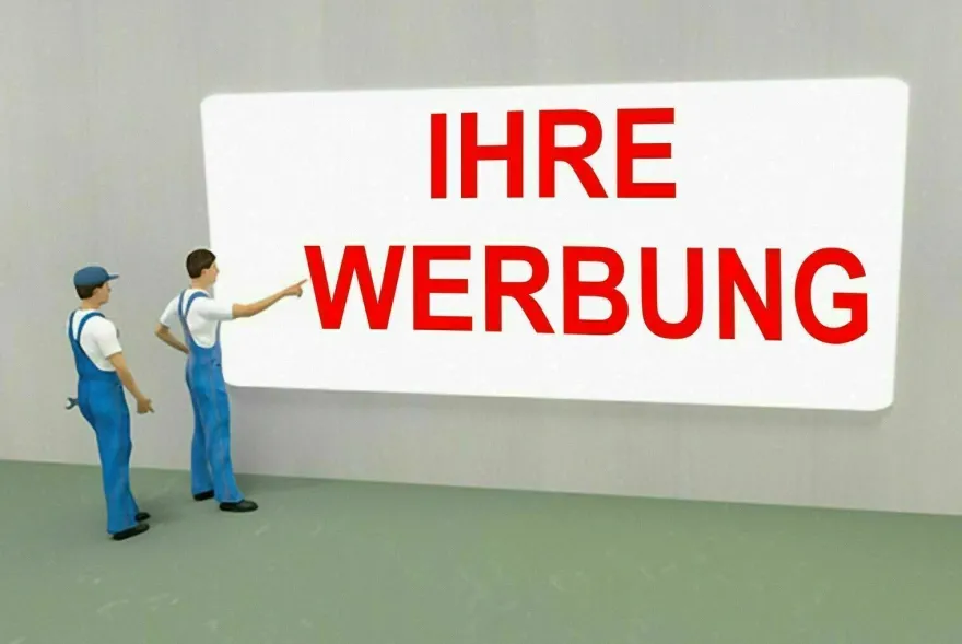 300 cm x 60 cm Werbeschilder Firmenschilder Ladenschild Werbeträger Bauschild