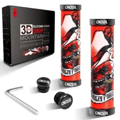 CNCLOL Fahrrad Lenkergriffe MTB 22mm Silikon Doppel Lock-On Design für