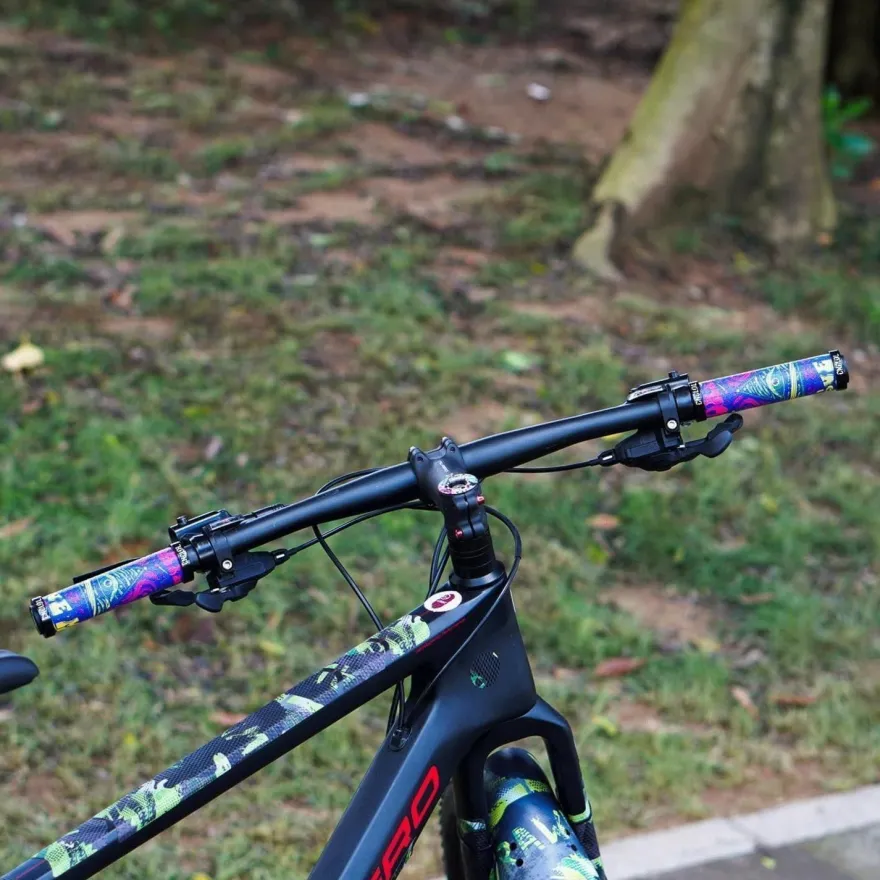 CNCLOL Fahrrad Mountainbike Lenkergriffe, MTB Fahrradgriffe 22mm Silikon