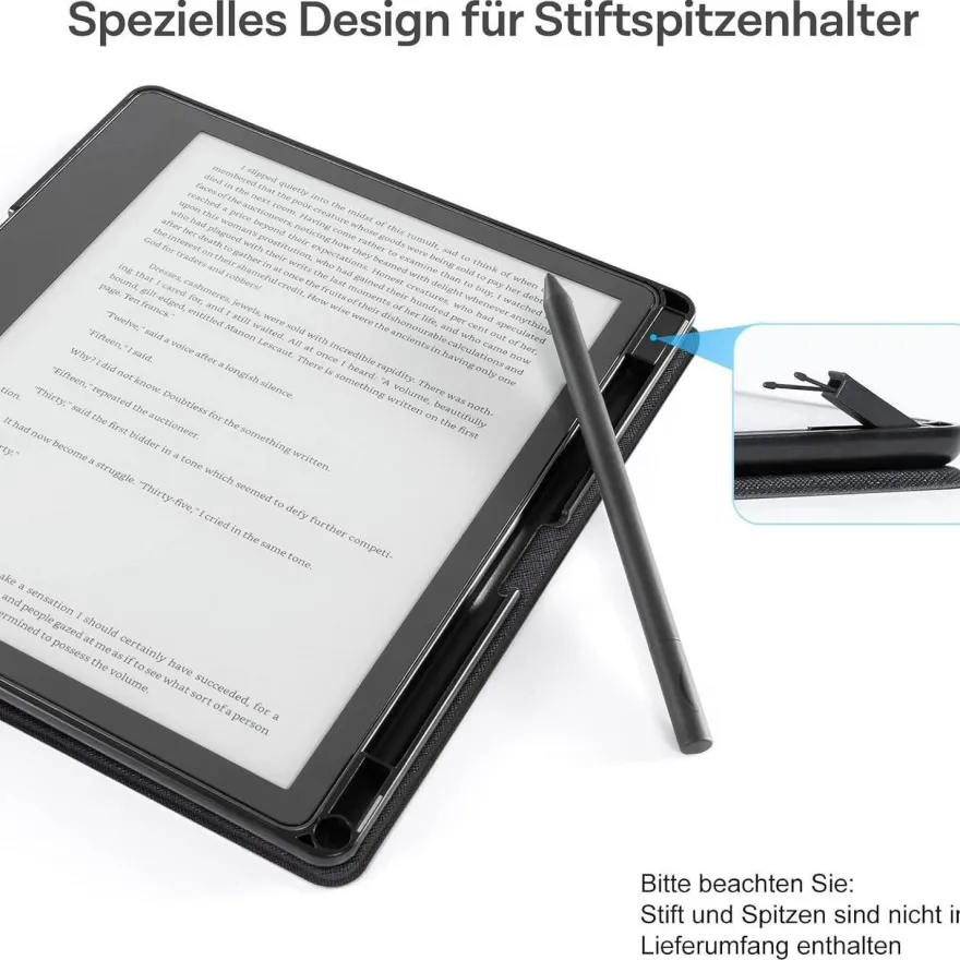 CoBak Kindle Scribe Hülle 10,2 Zoll Schwarz