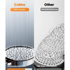 Cobbe Duschkopf mit 20-Schicht-Filter, 6 Strahlarten, Hochdruck