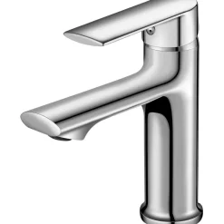Cobbe Waschtischarmatur für Badezimmer, Wassersparen, Chrom, für Kalt- und