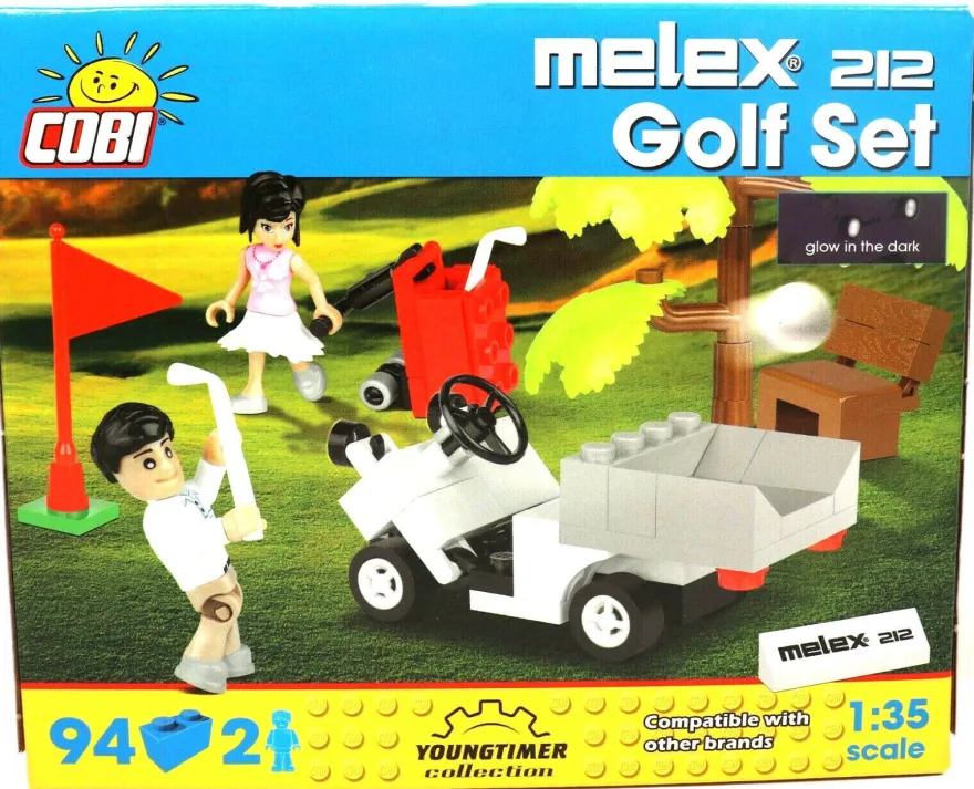 COBI Auto / Cars Bausatz SET 24554 Melex 212 Golf Set mit 2 Figuren