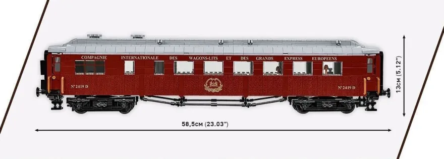 COBI 6291 Compiègne Wagon (11 November 1918) Eisenbahnwaggon (Maßstab 1:35)
