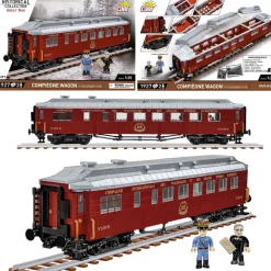 COBI 6291 Compiègne Wagon (11 November 1918) Eisenbahnwaggon (Maßstab 1:35)