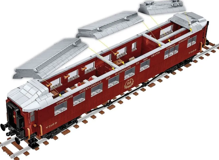 COBI 6291 Compiègne Wagon (11 November 1918) Eisenbahnwaggon (Maßstab 1:35)