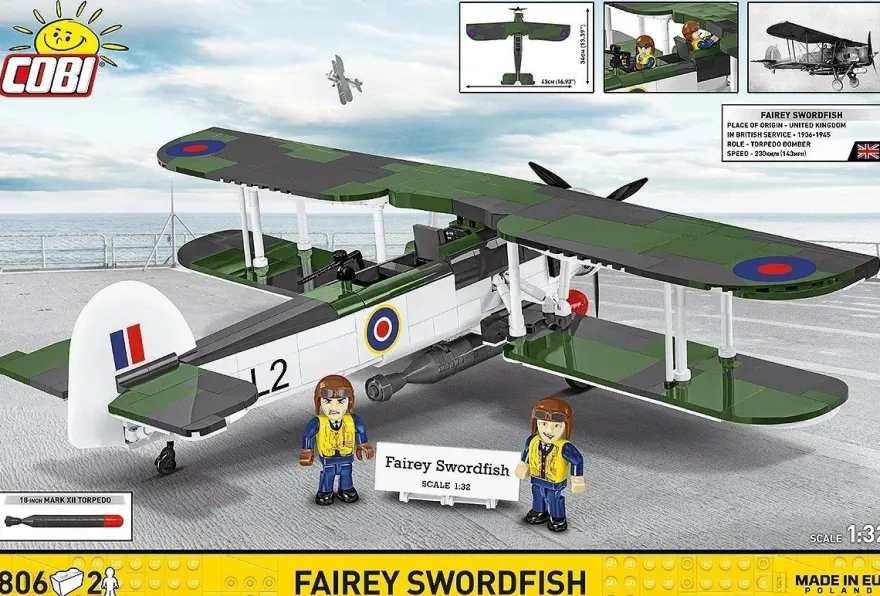 COBI 5770 Historical Collection WW2 Fairey Swordfish Royal Navy (1:32)