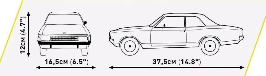 COBI 24345 Opel Rekord C Coupe (1:12)