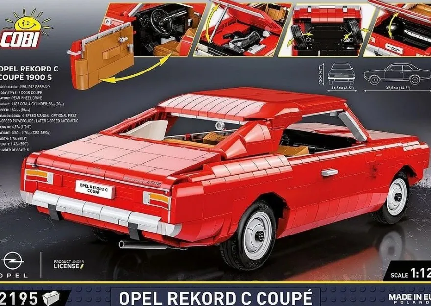 COBI 24345 Opel Rekord C Coupe (1:12)