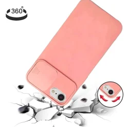 cofi1453® 360 Grad Schutz CamShield Silikon Cover Case Slim Handyhülle Schutzhülle