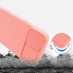 cofi1453® 360 Grad Schutz CamShield Silikon Cover Case Slim Handyhülle Schutzhülle
