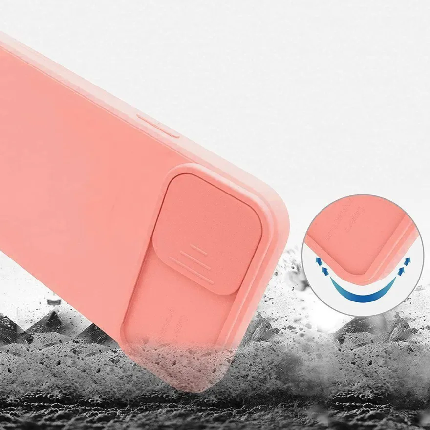 cofi1453® 360 Grad Schutz CamShield Silikon Cover Case Slim Handyhülle Schutzhülle