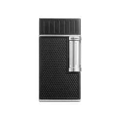 Colibri Julius II Feuerzeug 2er-Softflamme - schwarz / chrome, unbefüllt