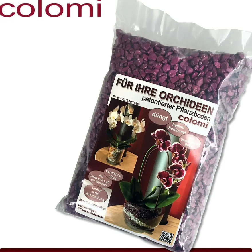Colomi 1 l Pflanz-Substrat für Orchideen | 4 bis 8 mm | 15 Farben zur Auswahl