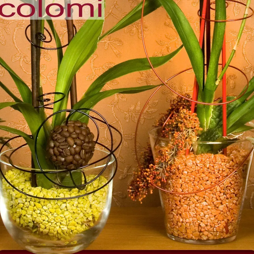 Colomi 1 l Pflanz-Substrat für Orchideen | 4 bis 8 mm | 15 Farben zur Auswahl