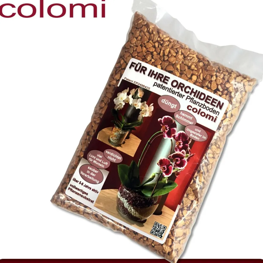 Colomi 1 l Pflanz-Substrat für Orchideen | 4 bis 8 mm | 15 Farben zur Auswahl