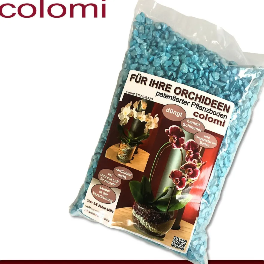 Colomi 1 l Pflanz-Substrat für Orchideen | 4 bis 8 mm | 15 Farben zur Auswahl