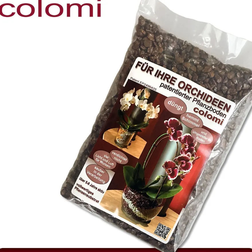 Colomi 1 l Pflanz-Substrat für Orchideen | 4 bis 8 mm | 15 Farben zur Auswahl
