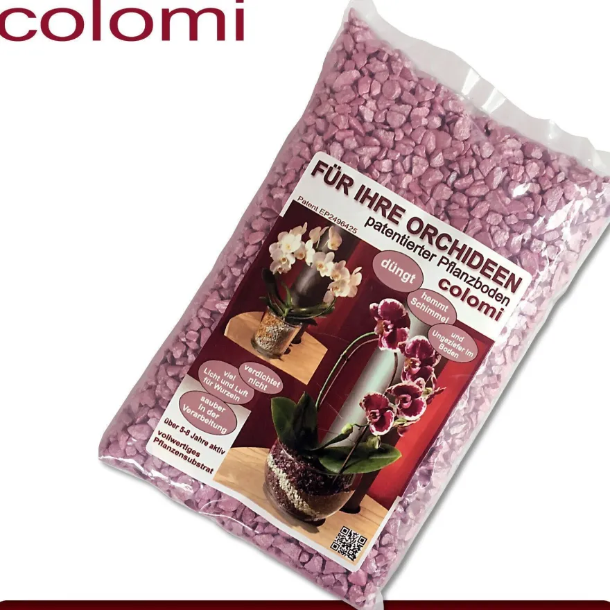 Colomi 1 l Pflanz-Substrat für Orchideen | 4 bis 8 mm | 15 Farben zur Auswahl