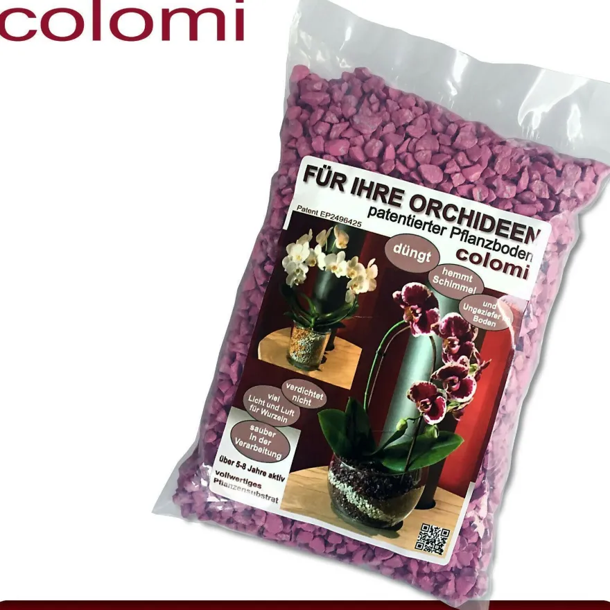 Colomi 1 l Pflanz-Substrat für Orchideen | 4 bis 8 mm | 15 Farben zur Auswahl