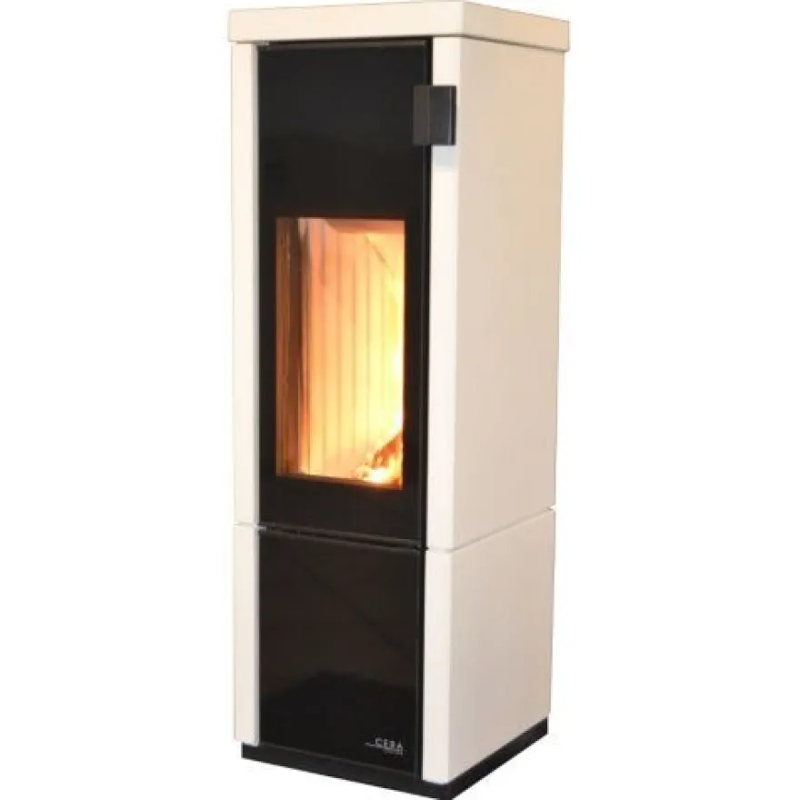 Conte Mini Eck DIBT Speicher Kaminofen 5KW Creme