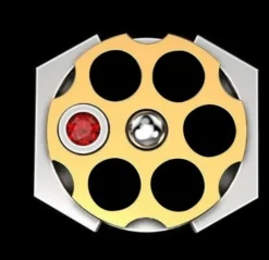Cooler Russian Roulette Herren Ring Größe 59(CM17072421)