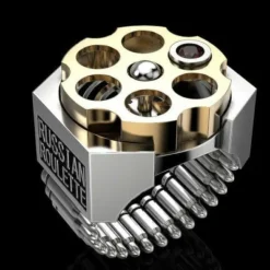 Cooler Russian Roulette Herren Ring Größe 59(CM17072421)