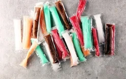 CoolStick Zuckerfrei Wassereis in Tüten 240 Stk - je 40ml, VEGAN, Mix Stangeneis