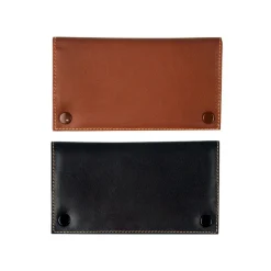 Cool Tabakbeutel / Drehtasche aus Kalbsleder, schwarz / braun - farbe zufällig