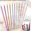 Coopay Tunesische Häkelnadeln Set 11 Stück Aluminium 2,0-8,0 mm