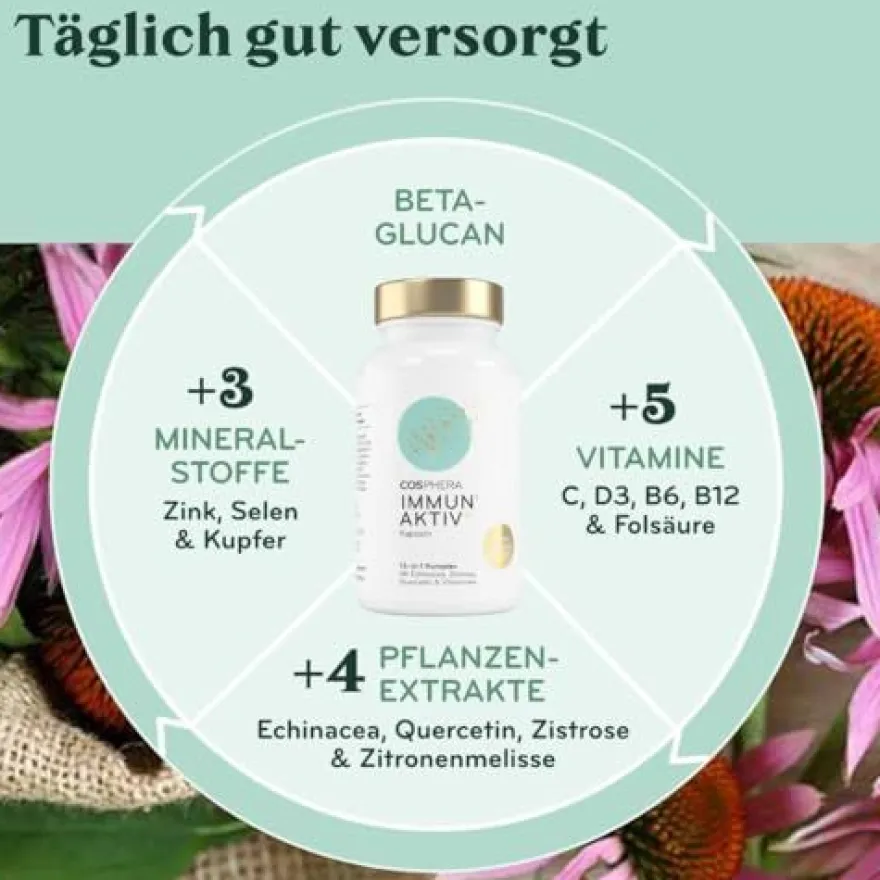 COSPHERA® 13 in 1 Immun Aktiv Komplex - 60 Kapseln - 52g Dose
