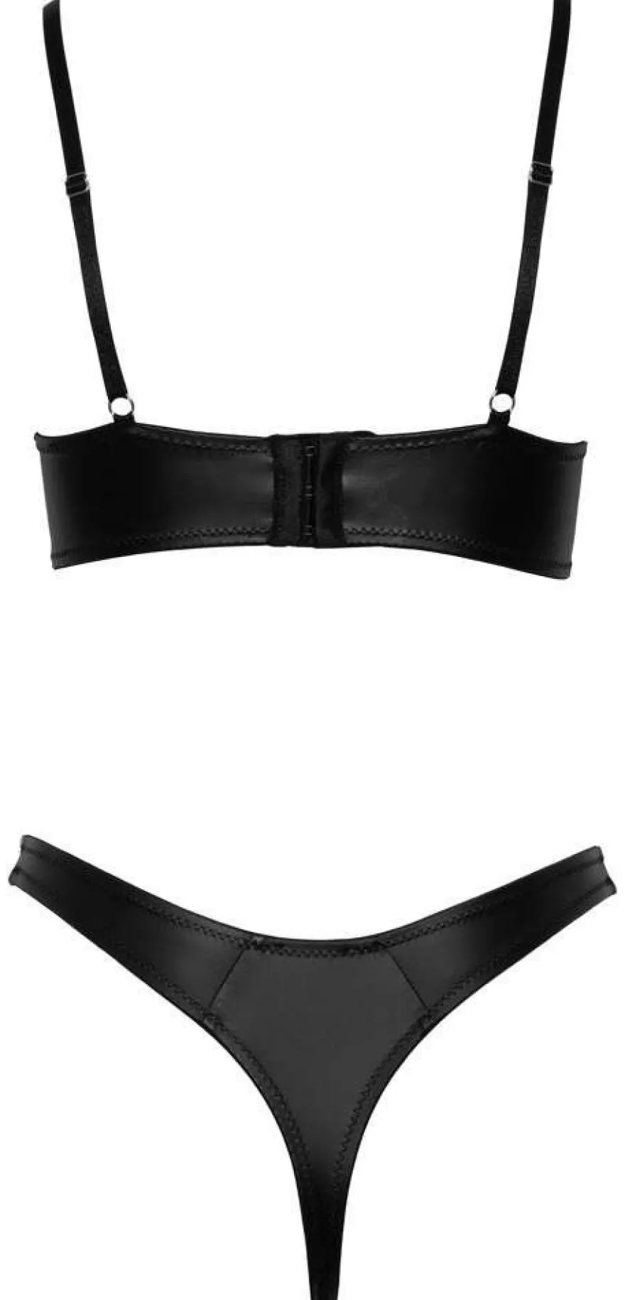 Cottelli Lingerie - Mattes BH-Set mit Riostring