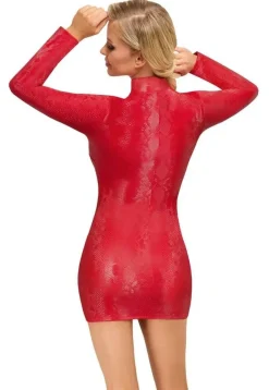 Cottelli PARTY Enges Extrakurzes Kleid - Rote Snakeskin